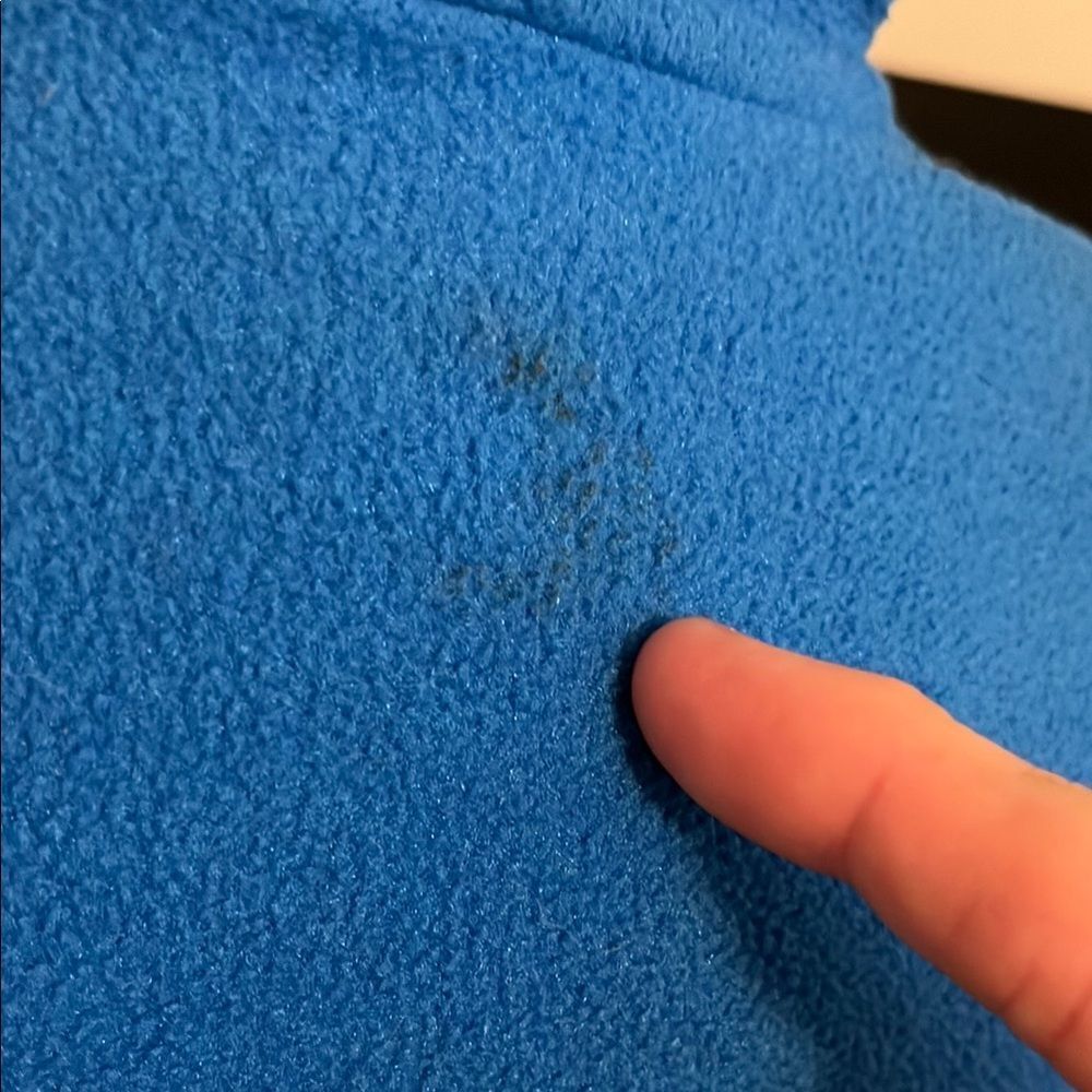 SOLD Patagonia Synchilla Blue Orange Fleece Snap Front Button Jacket Gorpcore - Picture 6 of 12